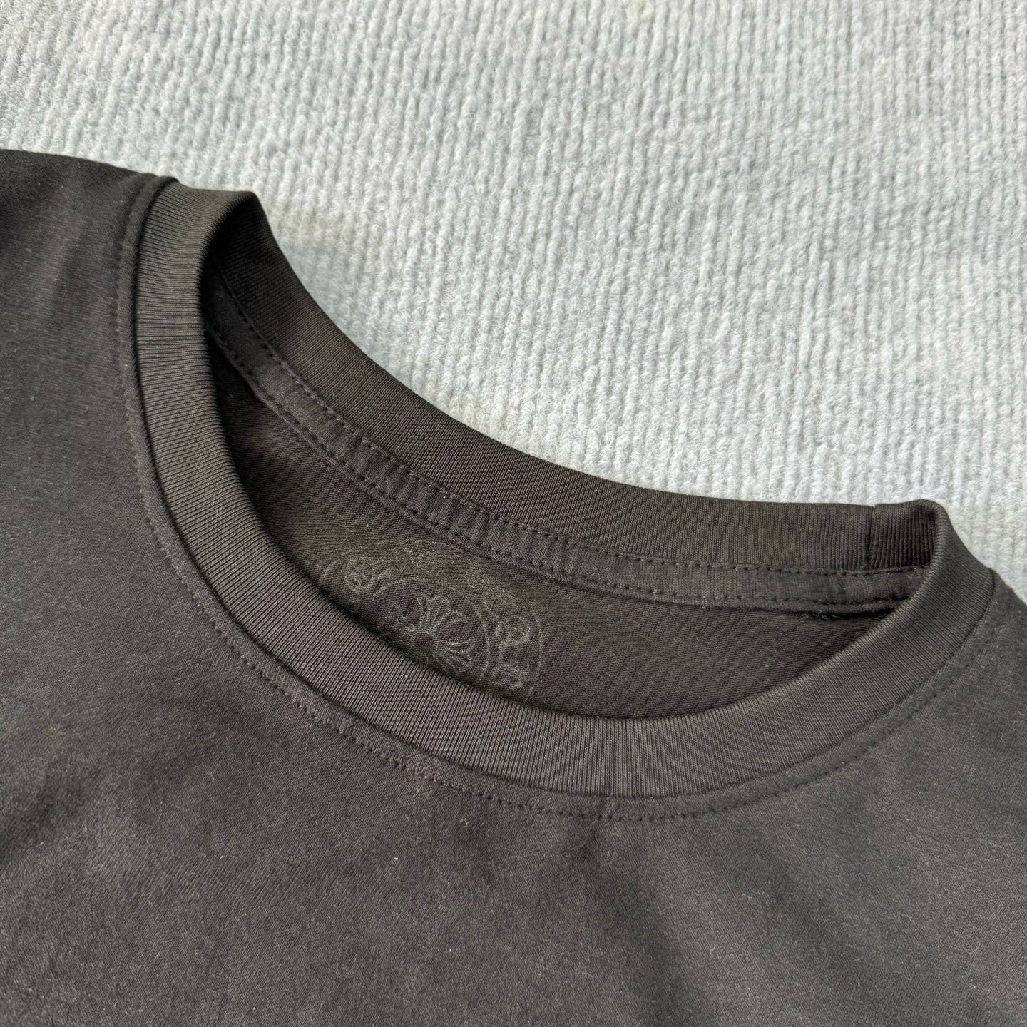 Chrome Hearts Men's Summer Solid Color Cross Print Round Neck Cotton Short Sleeve T-Shirt #77171
