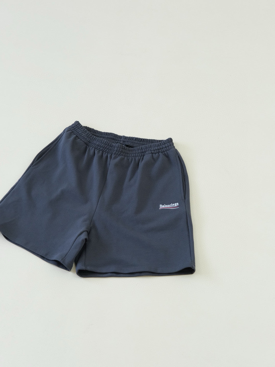 Balenciaga Men's Summer Solid Color Letter Print Elastic Waist Casual Shorts Pants #98974