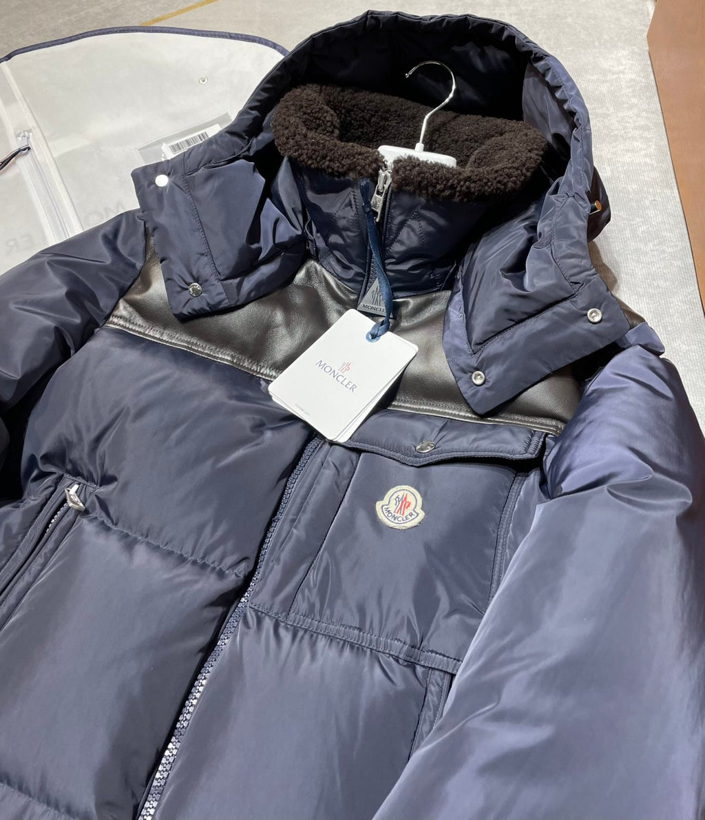 Moncler Men's Autumn and Winter Solid Color Zipper Detachable Hood Short Long Sleeve Puffer Down Jacket #73324