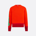 Dior Men's Dior And Kaws Sweater Spring. Fall And Winter Embroidered Crew Neck Gradient Long Sleeve Sweater #71836