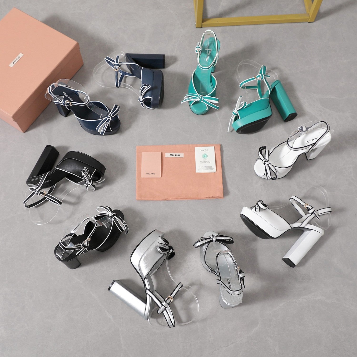 MiuMiu Mordoré nappa leather platform sandals 12cm #380320
