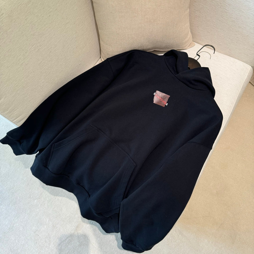 Balenciaga ﻿TAPED BALENCIAGA BACK HOODIE Men's And Women's Spring/Fall Fashion Casual Letter Embroidered Tape Hoodie Long Sleeve Sweatshirt #78578
