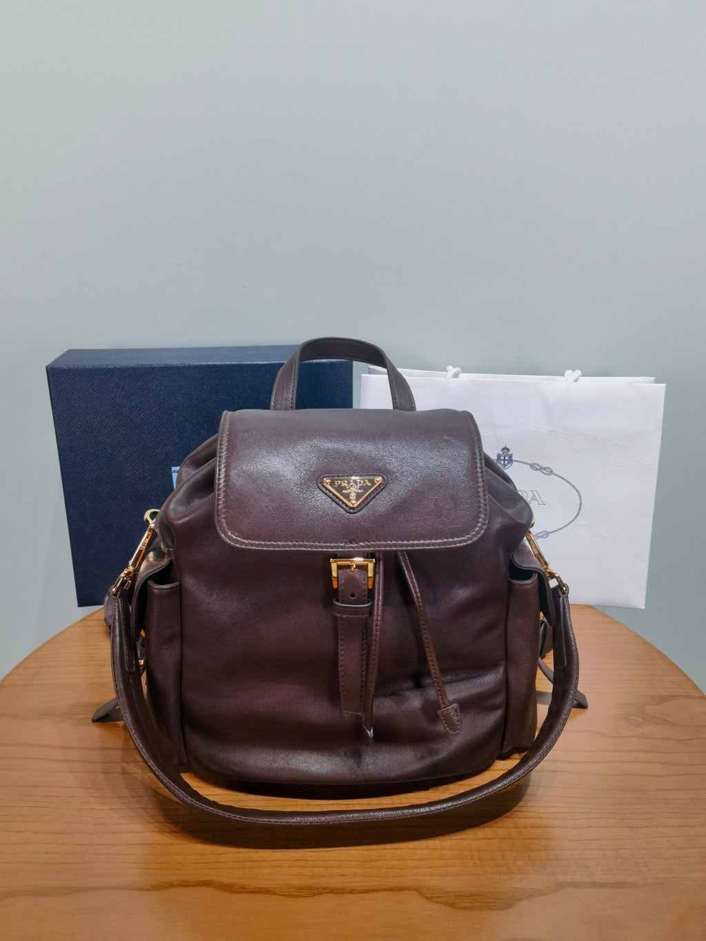 Prada Sienna Prada Explore Medium Nappa Leather Backpack #336806