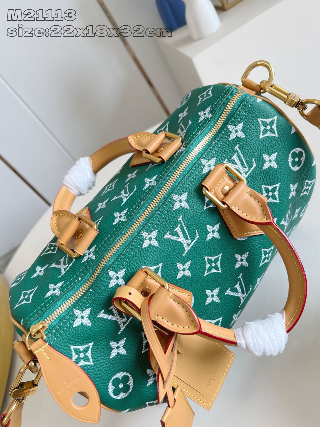 Louis Vuitton Speedy P9 Bandoulière 30 Women's Letter Printing Detachable Condition Shoulder Strap Zipper Closure Coated Canvas Single Shoulder Crossbody Tote Travel Bag Bags #77567