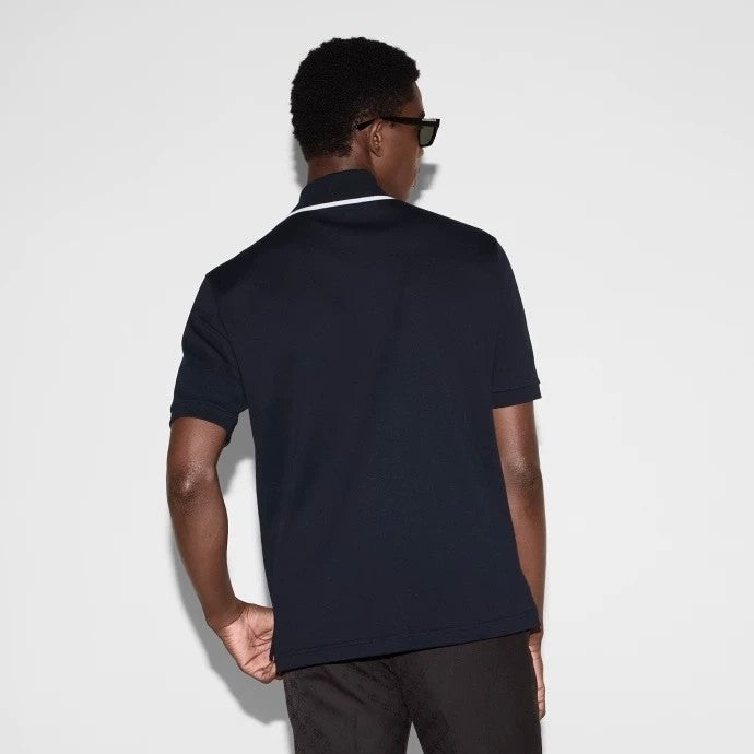 Gucci Men's Summer Solid Colour Logo Printed Stripe Polo Neck Short Sleeve T-Shirt #76733