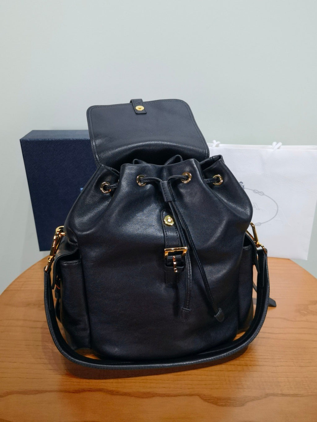 Prada Autumn/Winter 2025 Explore Collection Nappa Leather Backpack Shoulder Bag 1BZ080 Bags #82541A