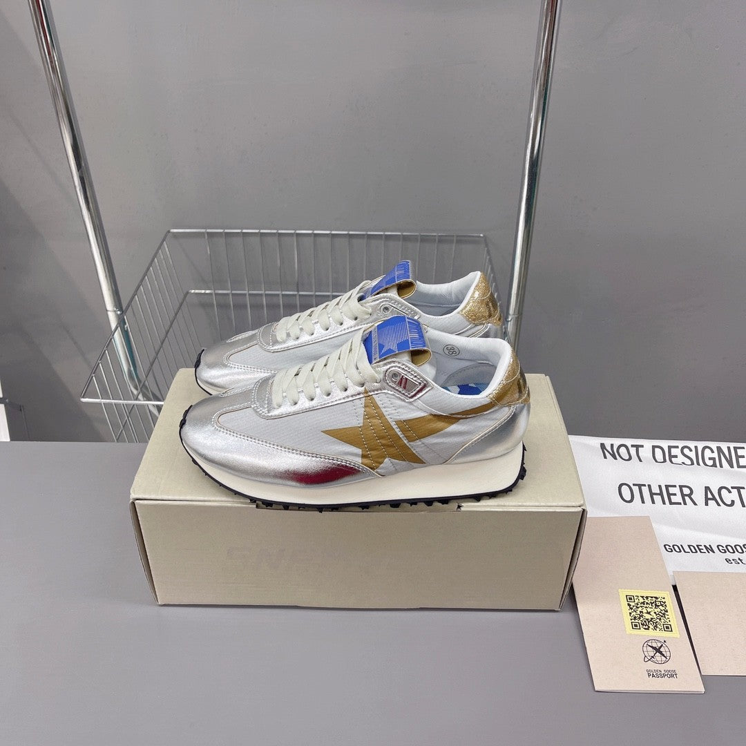 Golden Goose Marathon Vintage Athletics Women's Men's Sneakers Pentagram Thick Bottom Sports Casual Shoes Dirty Shoes Sneakers #81218