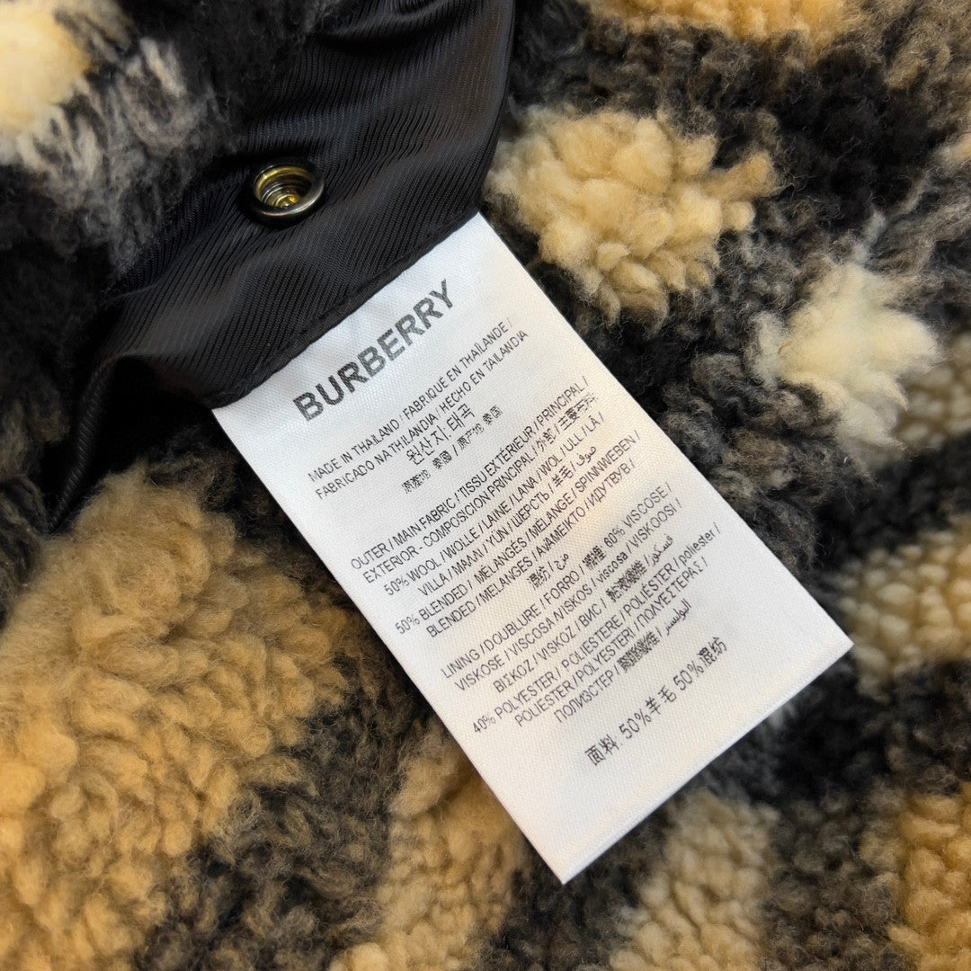 Burberry Check Fleece Hooded Jacket #96751