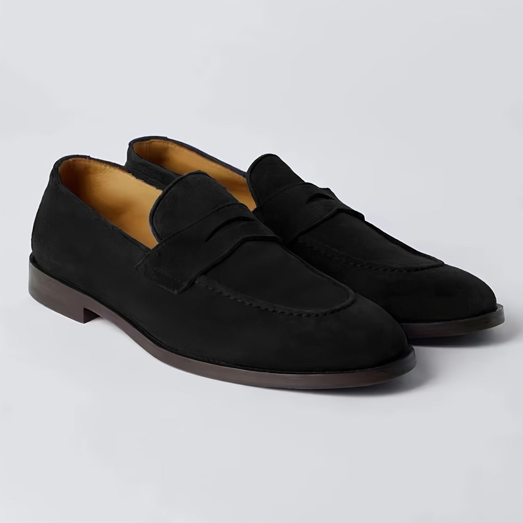 Brunello Cucinelli Men's Fall And Winter Suede Lefebvre Shoes Fashion Trend Business Casual One Foot Stirrup Lefebvre Shoes Temperament Driving Shoes Ngvp #2623