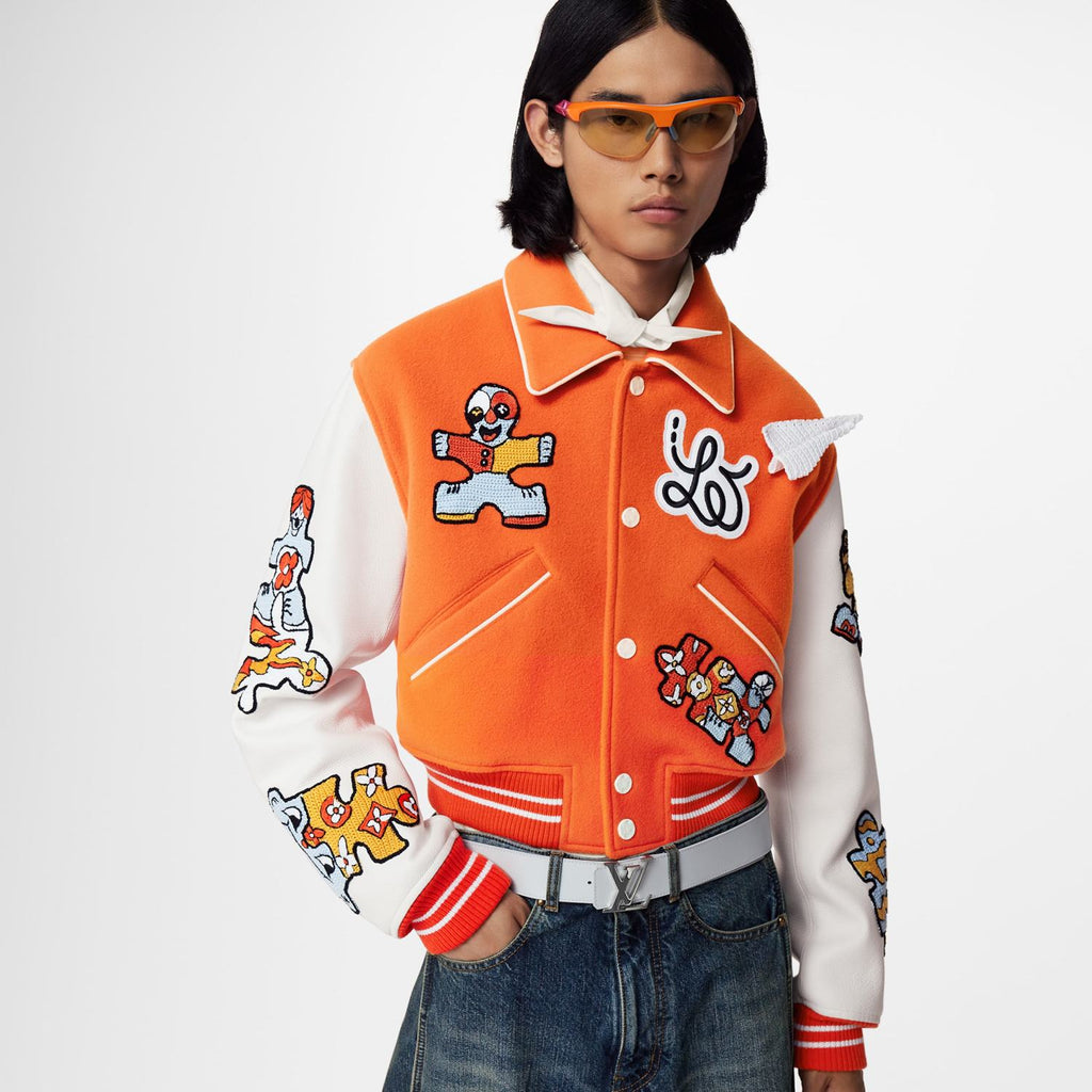 Louis Vuitton Mini Varsity Blouson Colour Blocked Baseball Jacket #96269