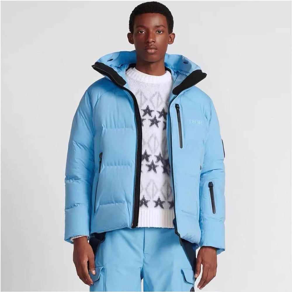 Dior x Descente x Peter Doig Light Blue Puffer Coat #334553