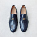 Gucci Men's & Women's Spring/Fall Fashion Casual Solid-Color Round-Toe Slip-On Leather Loafers Shoes #78667