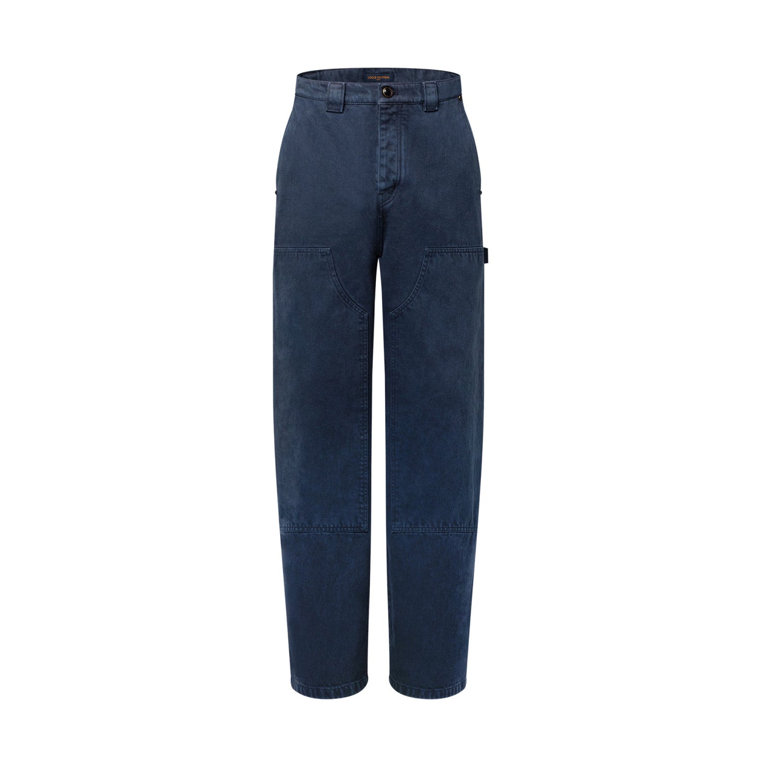 Louis Vuitton Men's Spring/Autumn Solid Colour Embroidered Letter Print Pocket Single-Breasted Long-Sleeved Denim Jacket and Casual Denim Trousers Pants Set Suit #77632