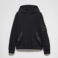 Prada Men's Spring and Autumn Solid Color Cotton Fleece Hooded Long Sleeve Sweatshirt #75254