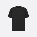 Dior Men's & Women's Summer Fashion Casual Solid Color Crew Neck Christian Dior Couture Print Relaxed Fit Plain-weave Knit Fabric With Distressed Finish Short Sleeve T-Shirt #79127