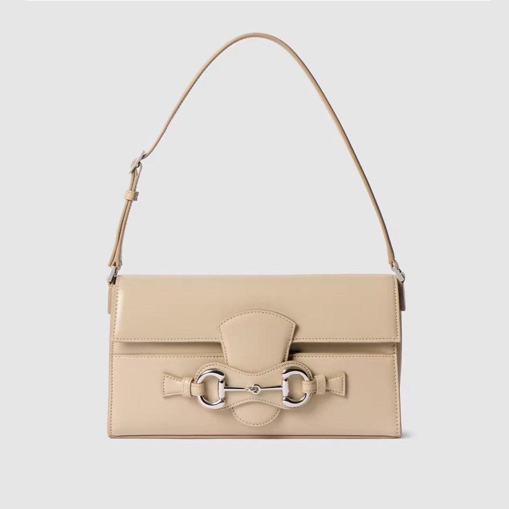 Gucci Primavera Series Clutch/shoulder Bag Horsebit Ristretto A Stylish And Elegant Horsebit-embellished Bag Adjustable Leather Shoulder Strap (18â€?2 Cm) Bags Bags #196586