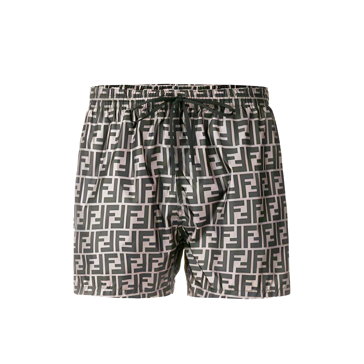 Fendi Men's Summer Solid Colour Letter Logo Print Bermuda Shorts #76237