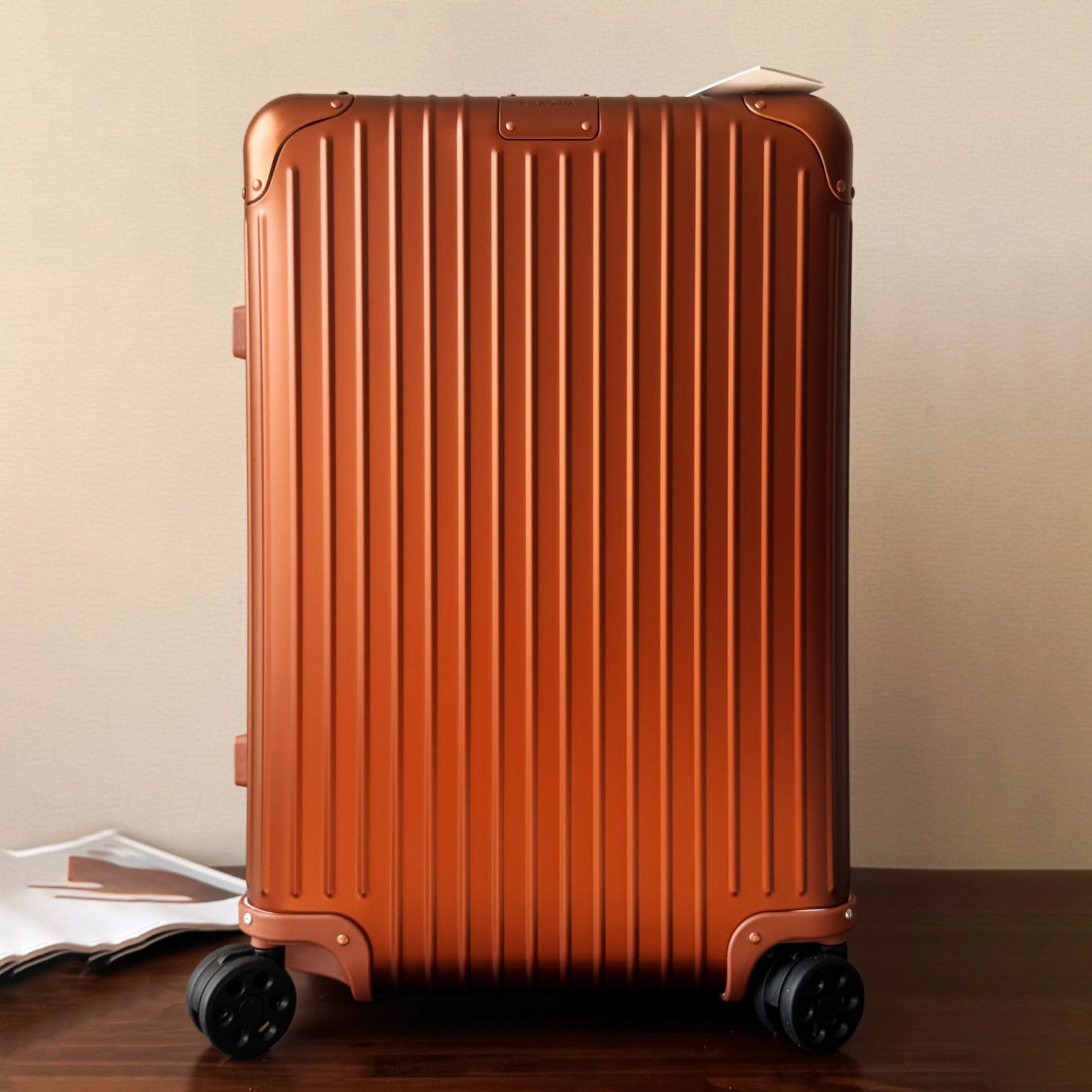 Rimowa Men's Women  Fashion Casual Solid Color Retro Adjustable Height Trolley Suitcase Luggage #78993