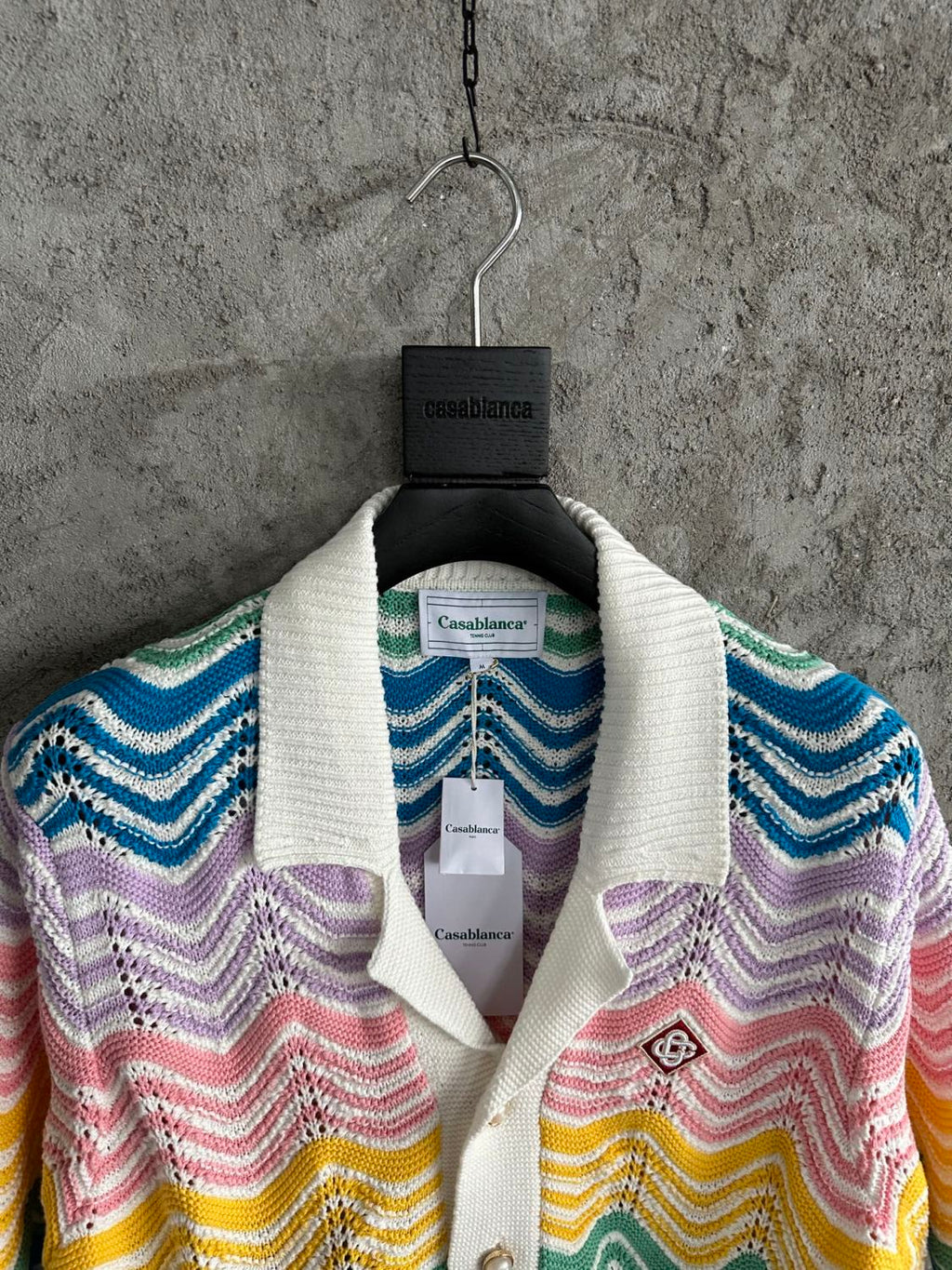Casablanca Paris Gradient Wave Knit Shirt Shorts #336937