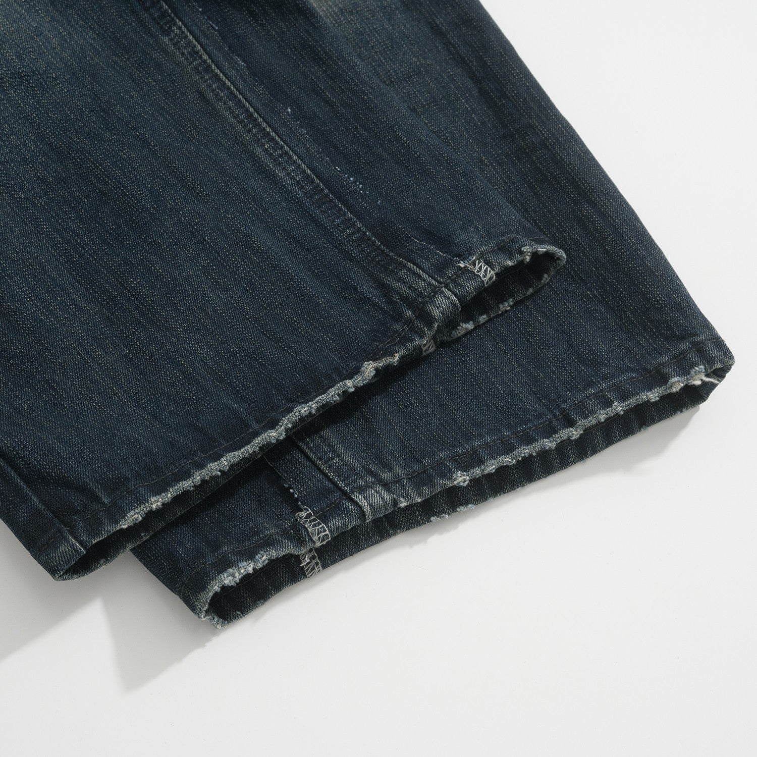 Balenciaga Men's Women's Four Seasons Button Solid Color Cotton Loose Denim Straight Leg Pants Ngvp #9514