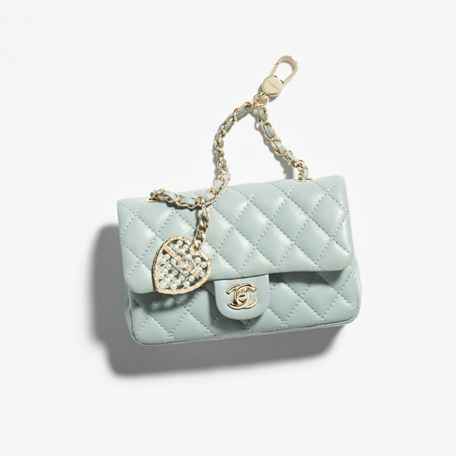 Chanel Women's Solid Color Chain Strap Flap Leather Mini Pendant Bag Bags AP4760-B21223-U0509 #77494