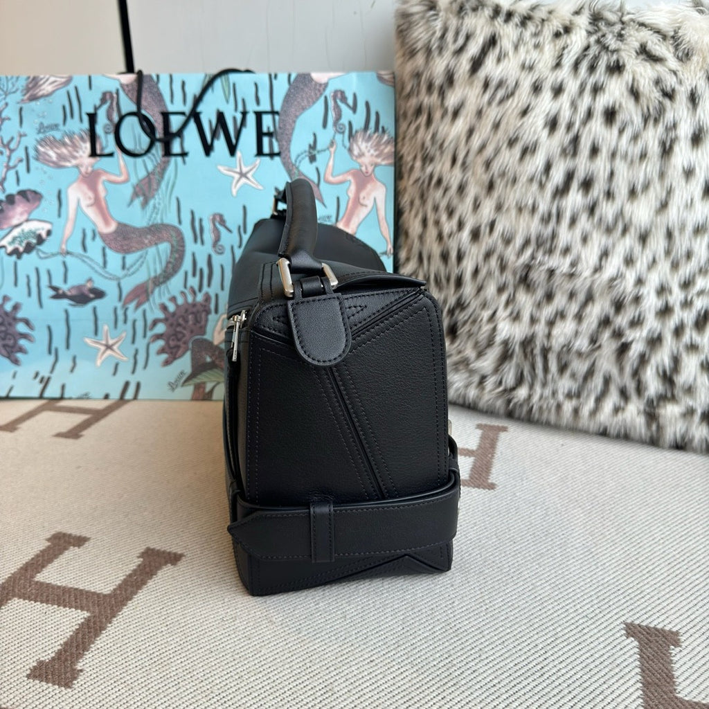 Loewe Puzzle Biker Women's Fashion Classic Solid-Color Geometric Print Glossy Cowhide Leather Puzzle Biker Handbag Bag Bags B510BP1X01 #78829