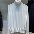 Prada Men's Wool Pullover Classic Turtleneck Sweater Spring Autumn Winter Solid Color Long Sleeve Cashmere Knit #332272