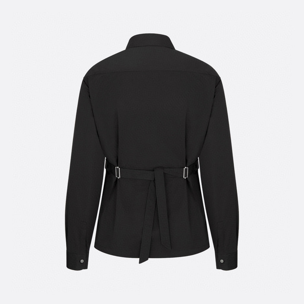 Gucci Men's Spring/Summer Solid Color Fashion Casual Logo Embroidered Collar Cotton Flap Pocket Single Breasted Long Sleeved Shirt Jacket #78252