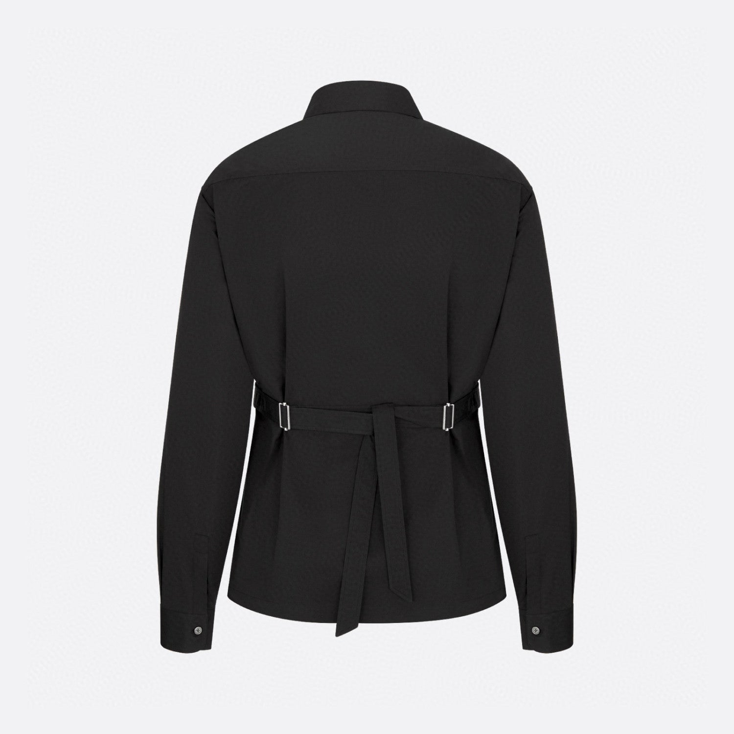 Gucci Men's Spring/Summer Solid Color Fashion Casual Logo Embroidered Collar Cotton Flap Pocket Single Breasted Long Sleeved Shirt Jacket #78252