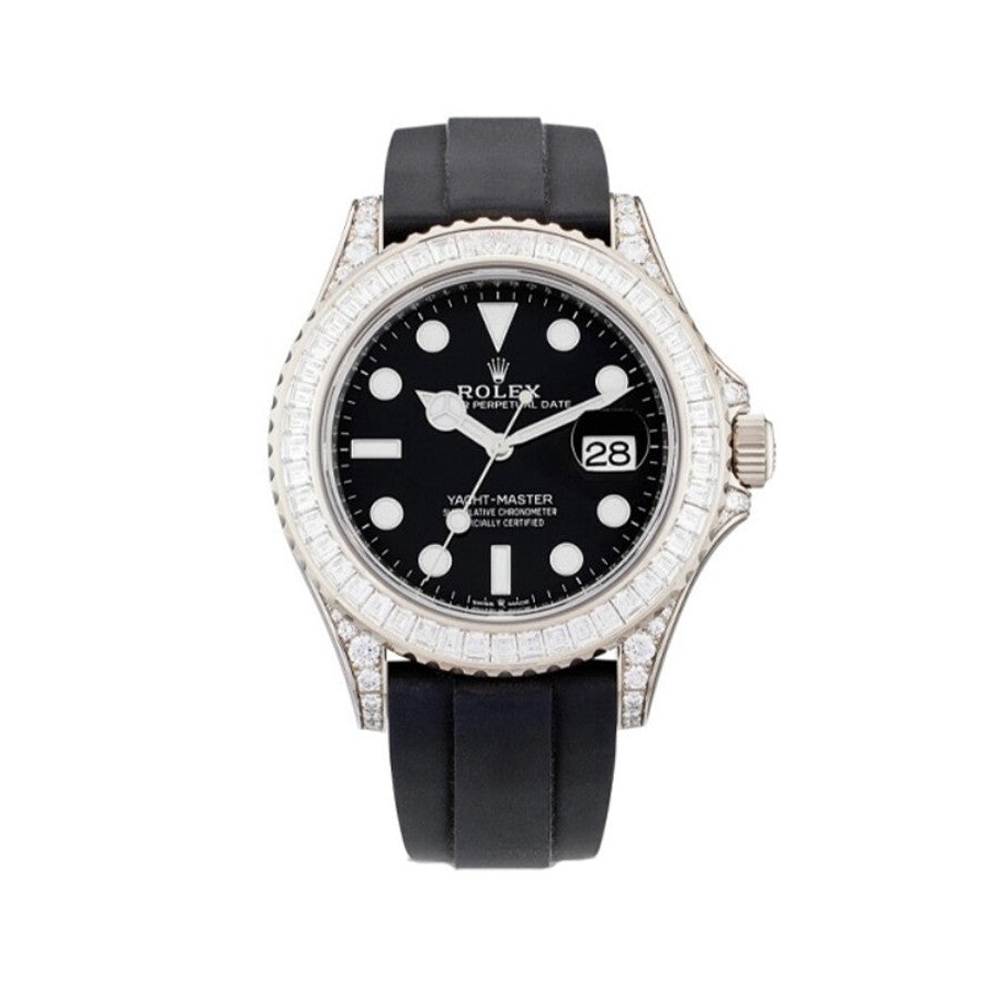 Rolex Men's Women's Fashion Yacht Prestige Collection 40mm Diameter 904 Steel Mechanical Watch Bezel Diamonds Casual Wristwatch Watch ?#71647