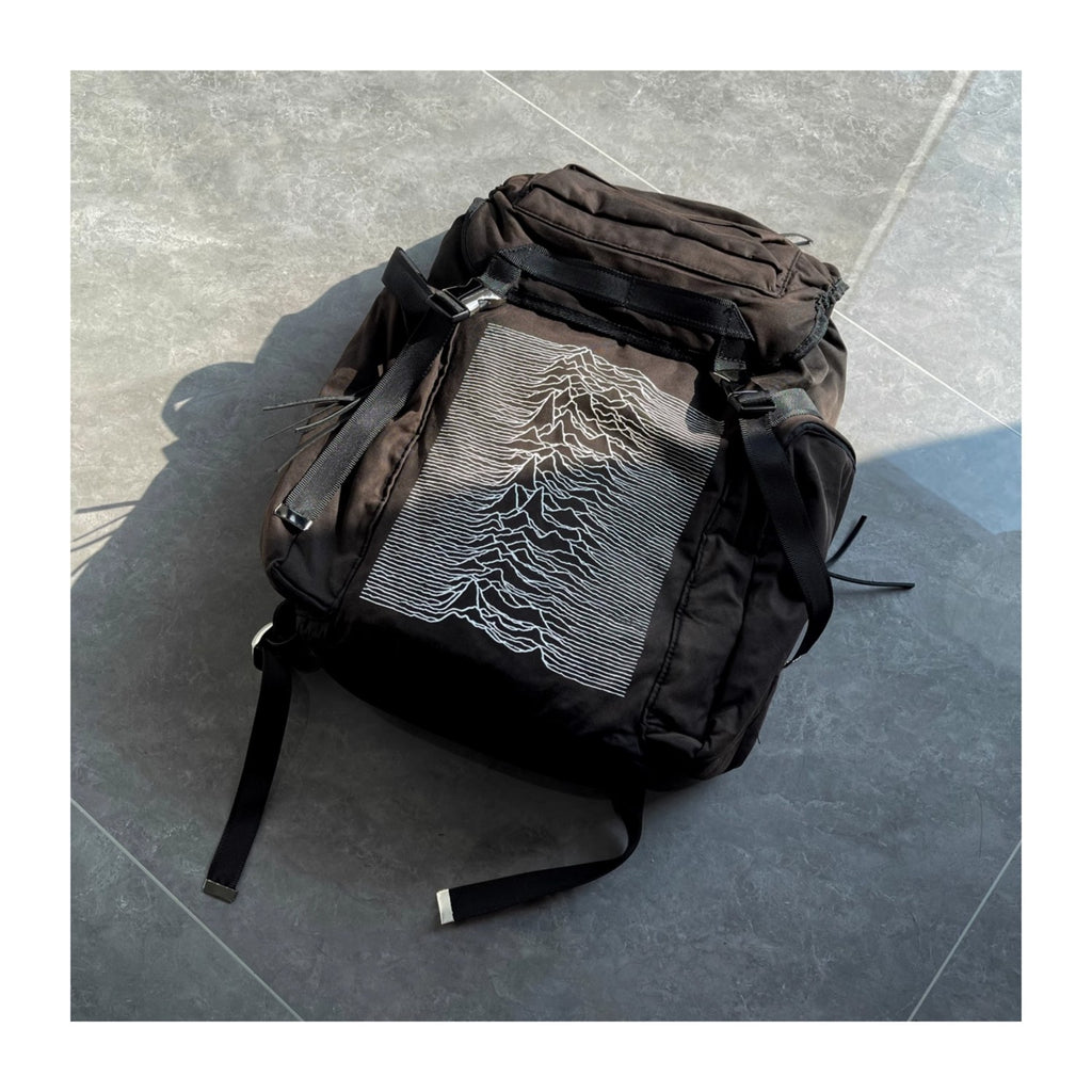 Undercover 09aw Joy Division  Archive Single Ripples Pulse Do Old Shoulder Bag Hiking Bag Men Women Trend High Street Bags Ngvp #1623