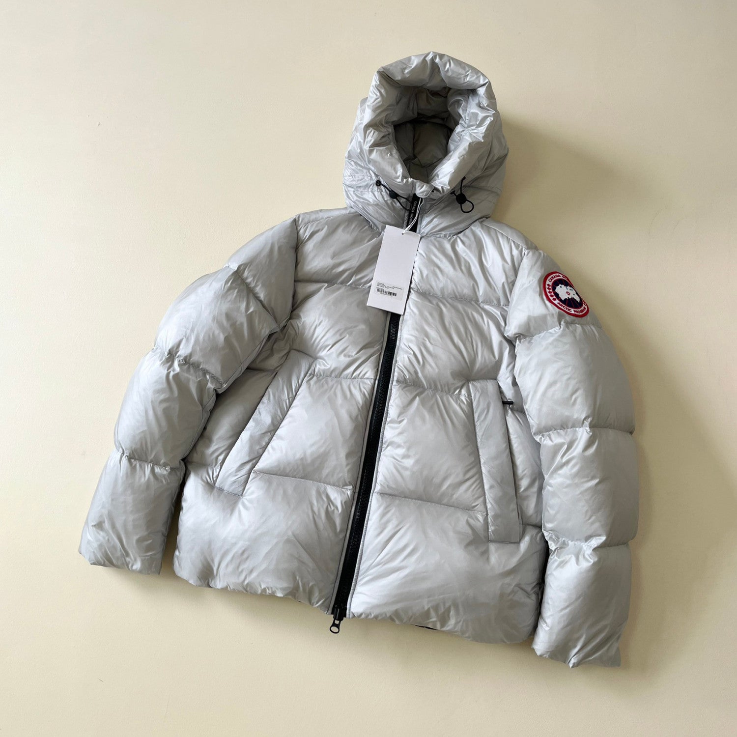 Canada Goose Men's Autumn and Winter Solid Color Hooded Long Sleeve Lined Removable Elastic Back Puffer Down Jacket #73778