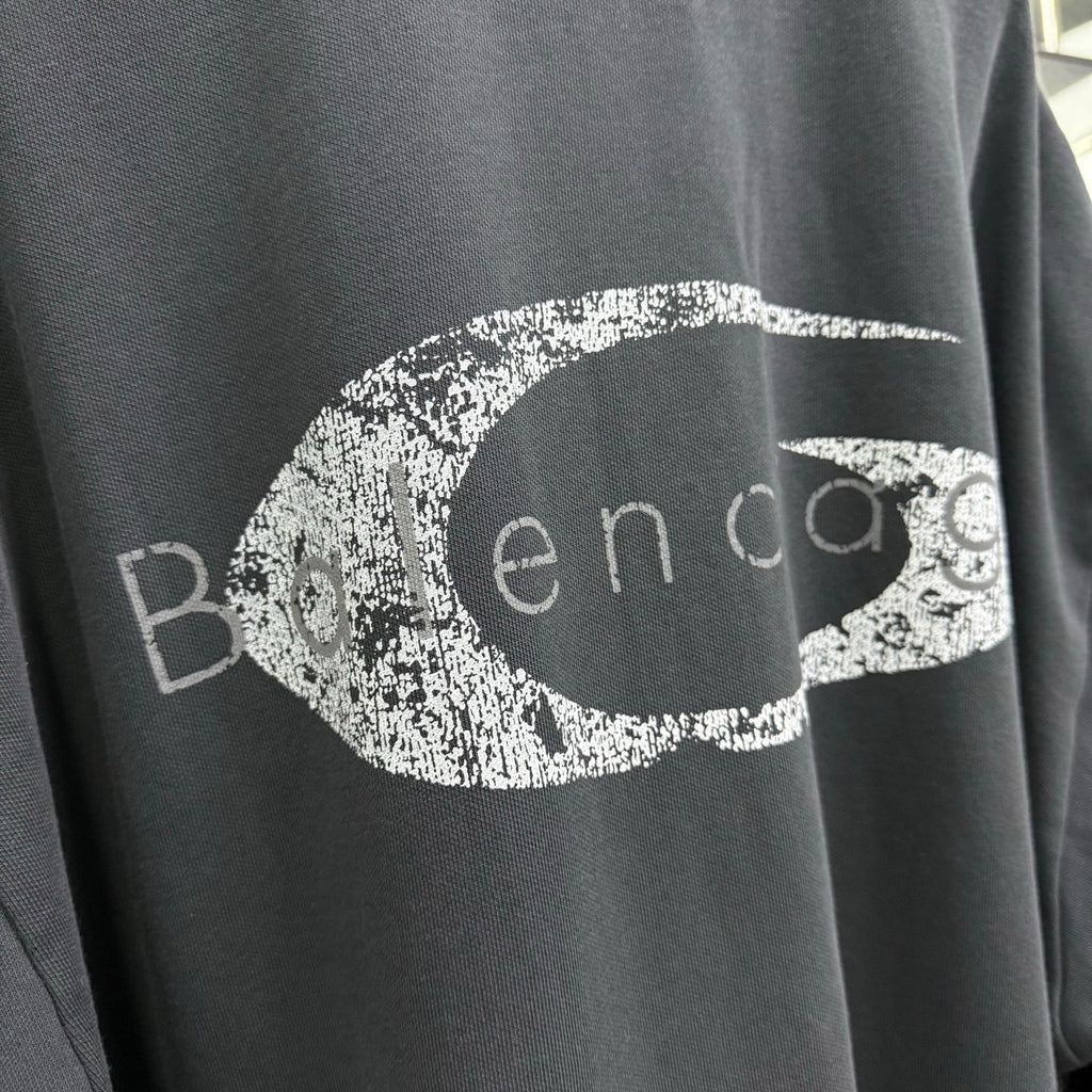 Balenciaga Men's Hybrid Overshirt in Blackgrey #333811