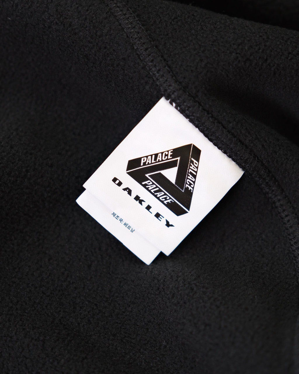 PALACE X Oakley Men's Fall/Winter Fashion Casual High Neck Zipper Logo Embroidered Stand Up Collar Fleece Jacket #79439