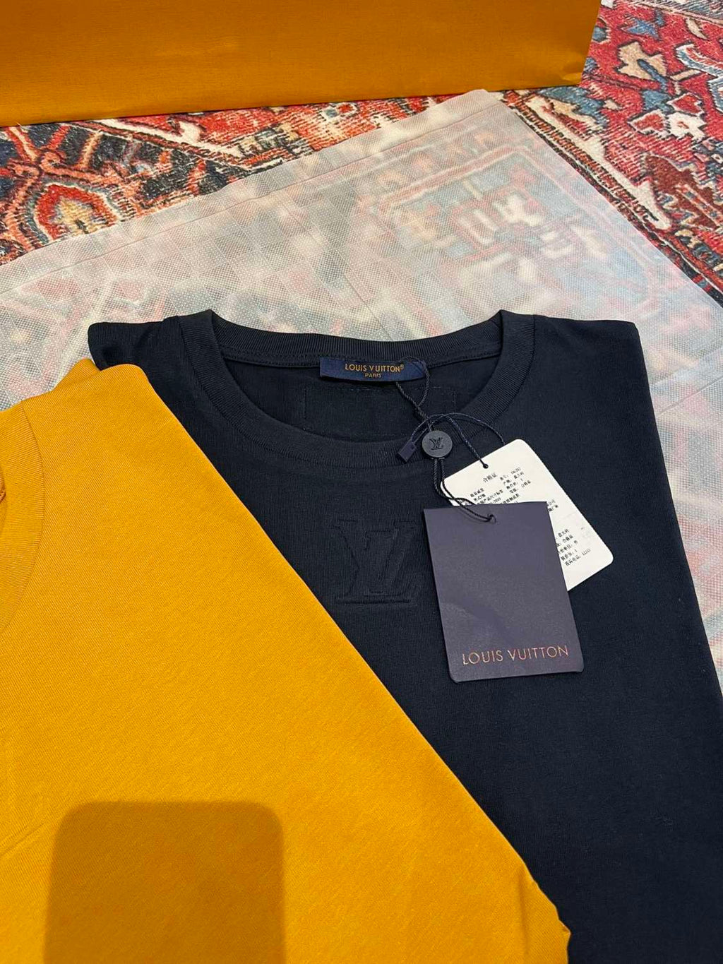 Louis Vuitton Men's Summer Solid Color Embroidered Logo Round Neck Cotton Short Sleeve T-Shirt #74122