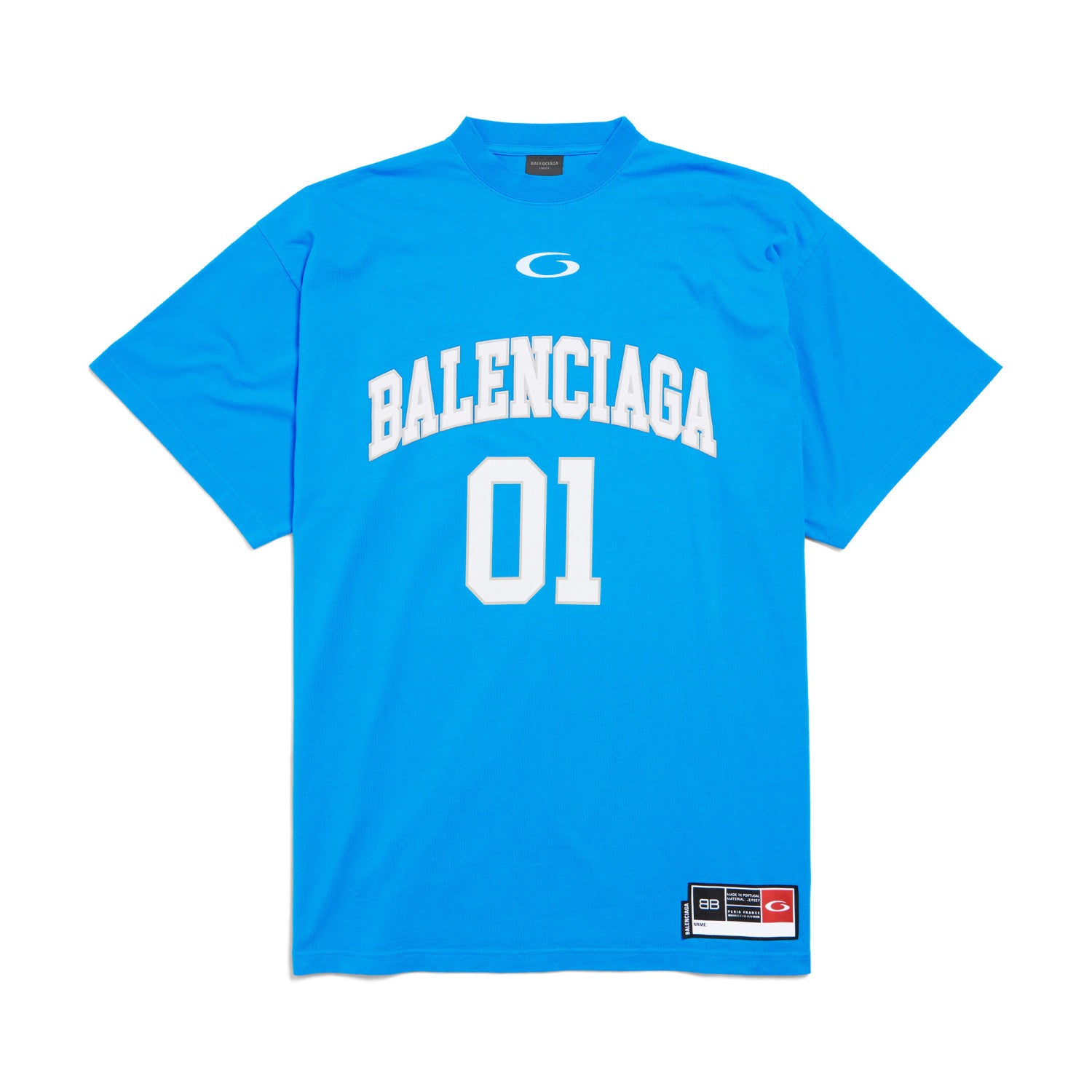 Balenciaga Men's Summer Letter Logo Print Round Neck Regular Fit Short Sleeve T-Shirt #74579