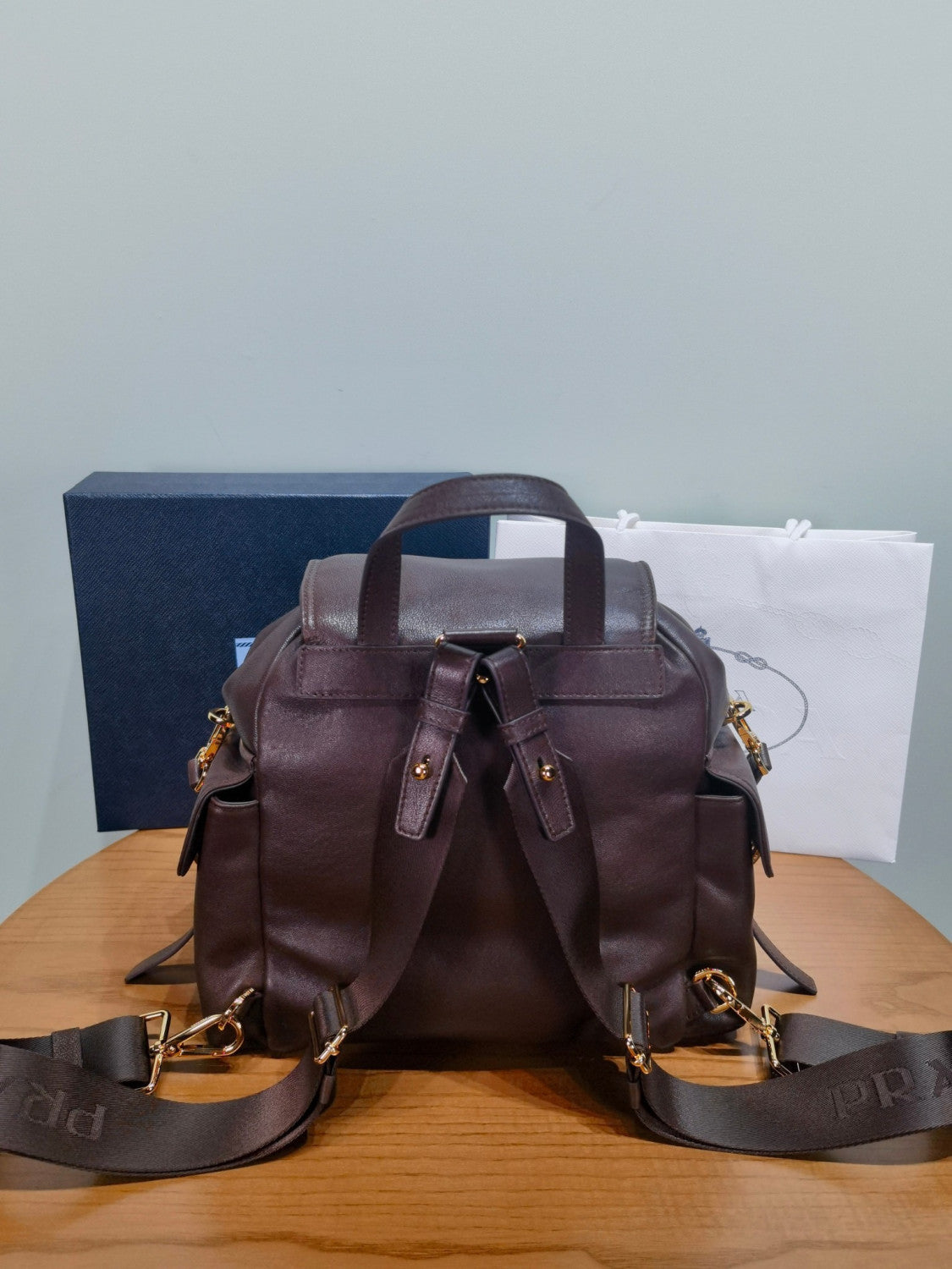 Prada Sienna Prada Explore Medium Nappa Leather Backpack #336806