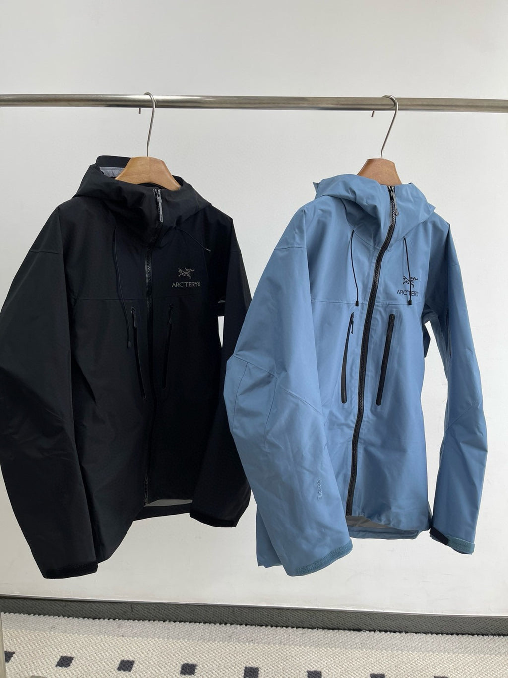 Arcteryx Autumn And Winter Solid Color Zipper Waterproof Windproof Long-Sleeved Hooded Jacket #73669