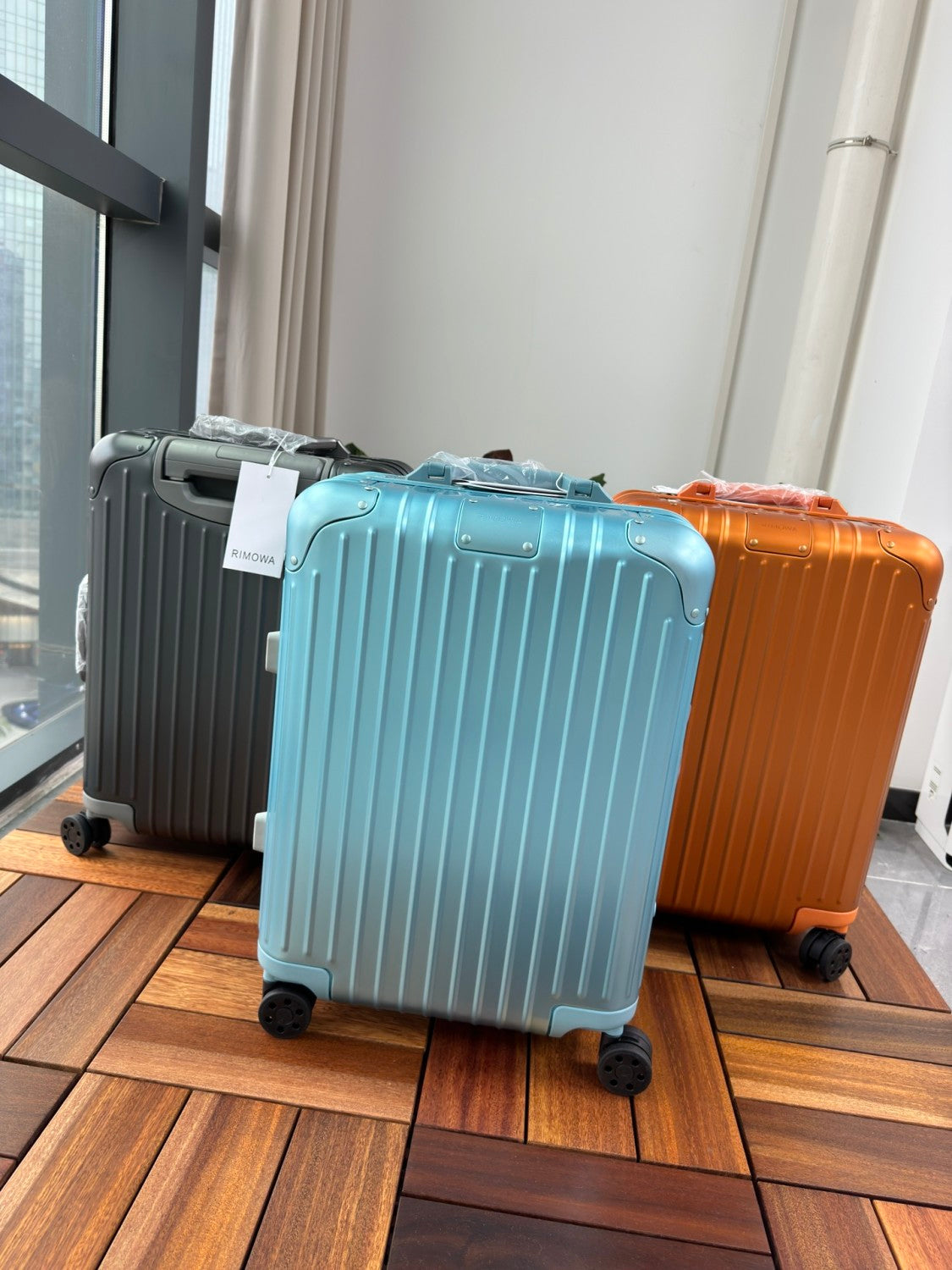 Rimowa Men's Women Solid Color Aluminum Magnesium Alloy Suitcase Suitcase Leisure 21-Inch Business Metal Shipping Trolley Case Box #76217