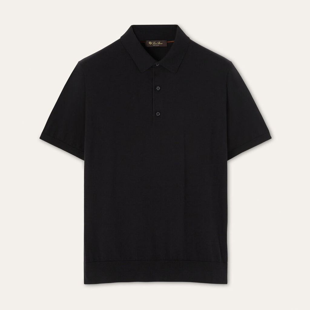Loro Piana Men's Polo Shirt Solid Color Lapel Button Straight Knit T-shirt Fashion Casual Trend Comfortable T-shirt Ngvp #2416