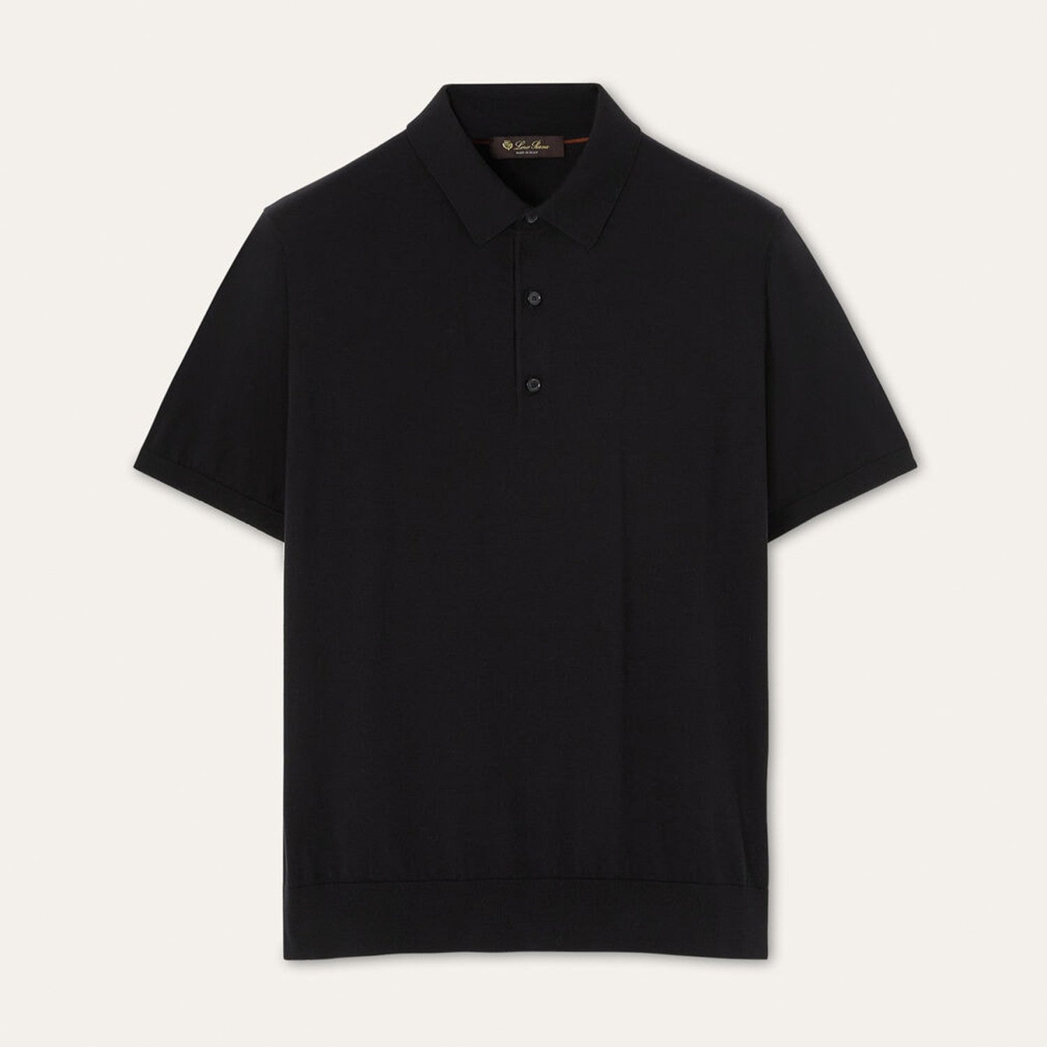 Loro Piana Men's Polo Shirt Solid Color Lapel Button Straight Knit T-shirt Fashion Casual Trend Comfortable T-shirt Ngvp #2416