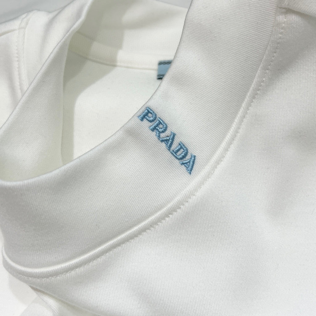 Prada Cotton round neck short sleeve T-shirt #96677