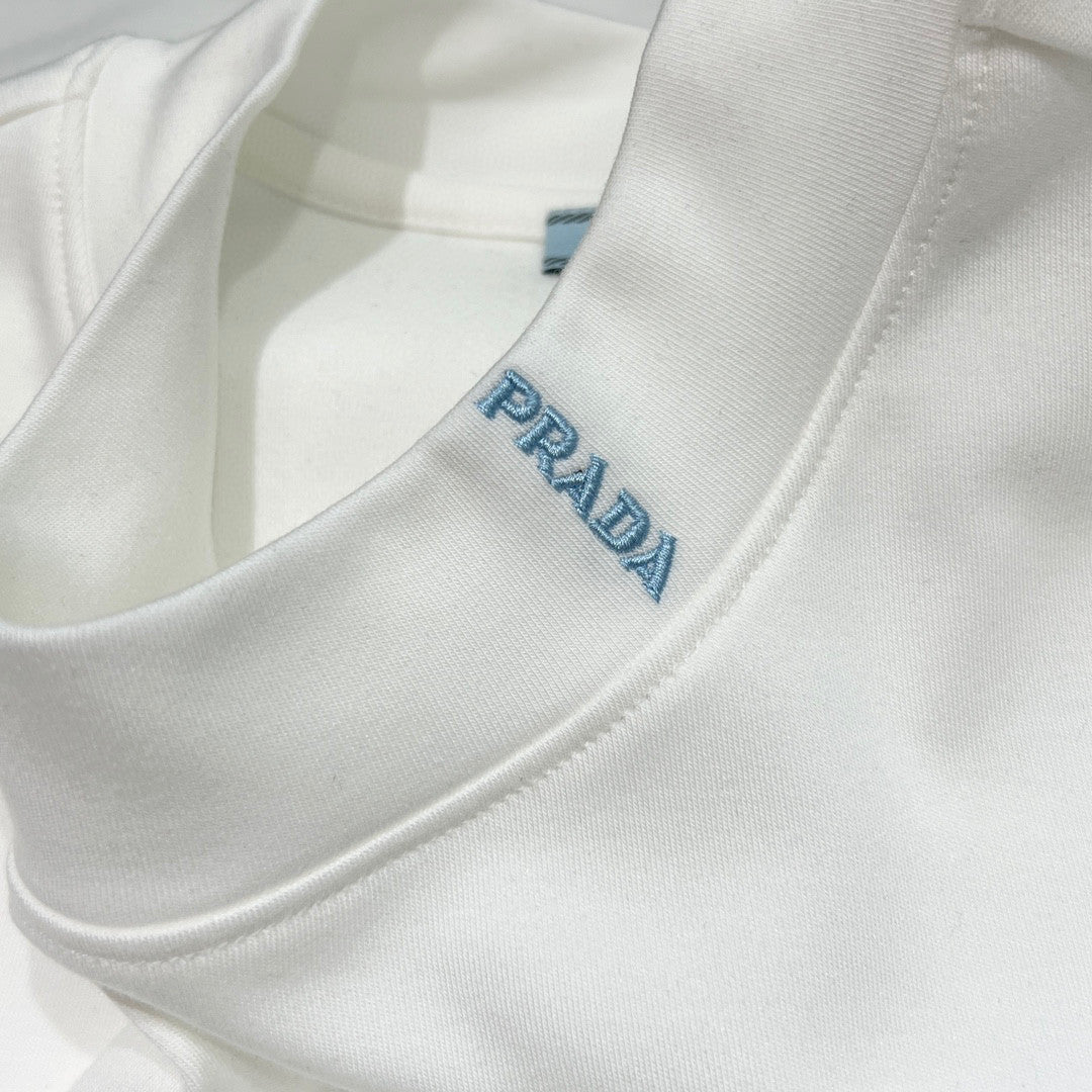 Prada Cotton round neck short sleeve T-shirt #96677