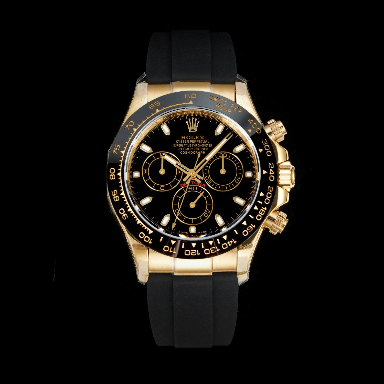 Rolex Men's Classic Solid Color Strap Round Dial Classic Fashion Automatic Mechanical Watch #78121
