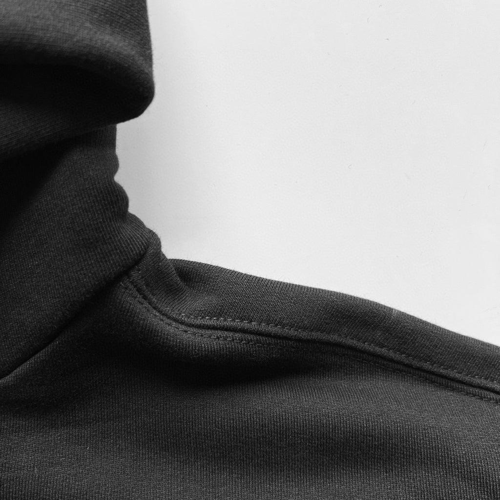 Balenciaga Men's and Women's Spring and Autumn Black Logo Printed Loose Long Sleeve Hooded Sweatshirt #99884