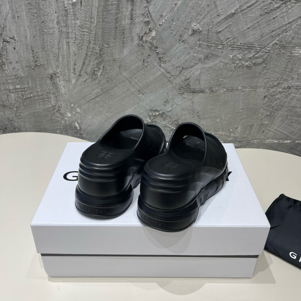 Givenchy Women's Summer Rubber Bottom Hollow Out Solid Color Thick Bottom Slope Heel Slippers Casual Shoes Heel High 10cm #81335