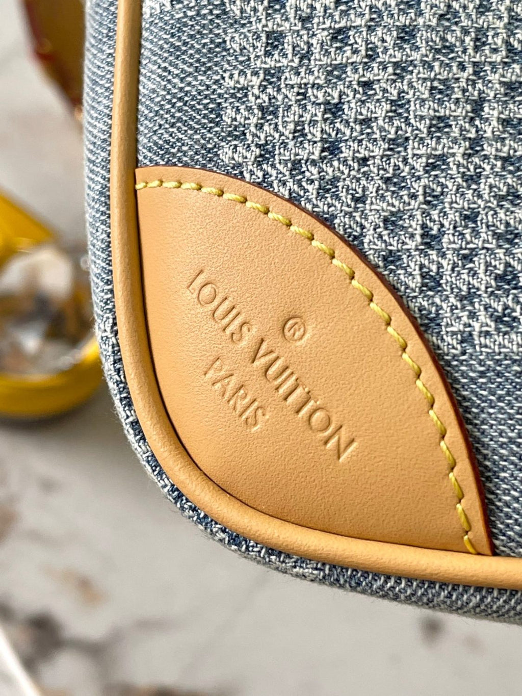 Louis Vuitton Chess Women's Blue Tessellated Print Canvas Leather Shoulder Crossbody Bag Bags #76844