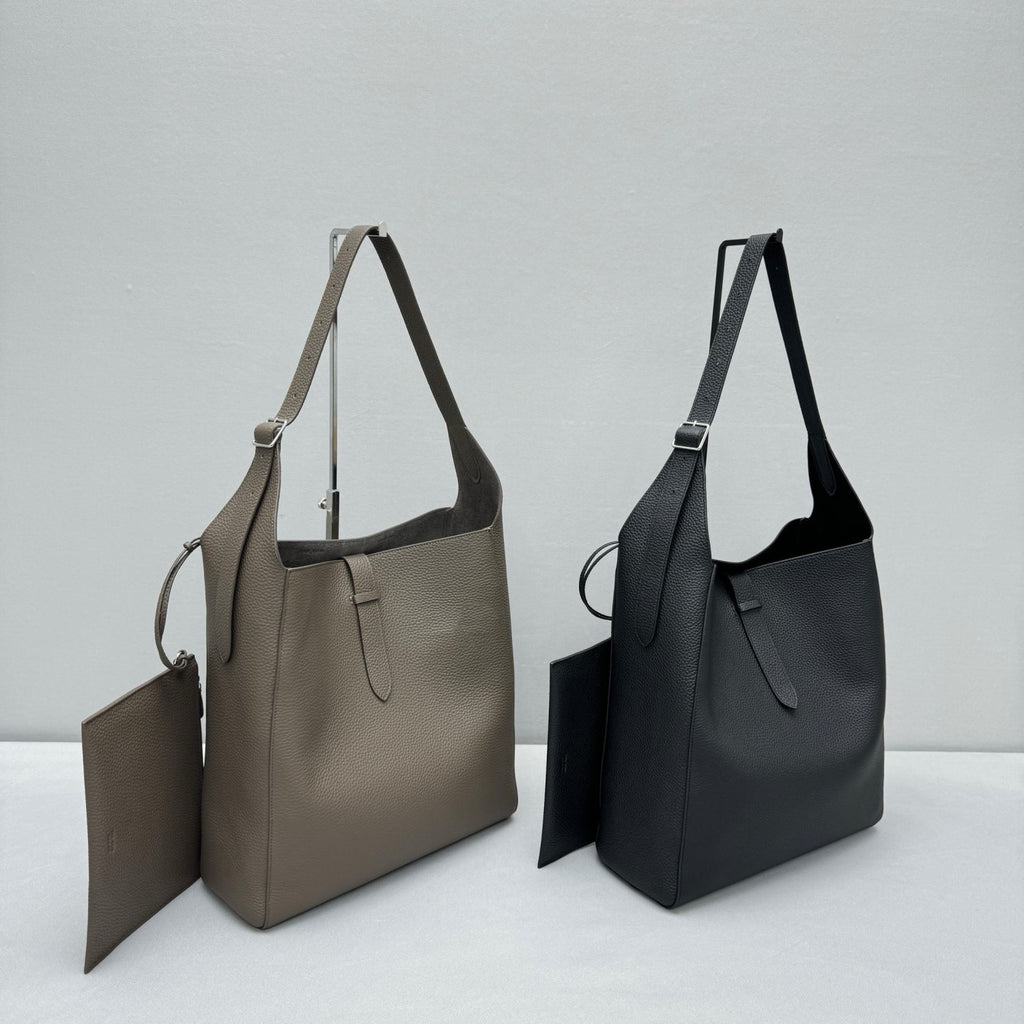 THE ROW Women's Fashion Solid Color Tote Leather Bucket Bag Bags Casual Handbag #75348