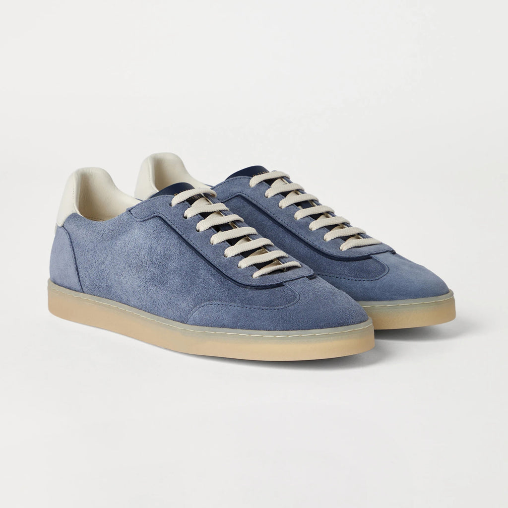 Brunello Cucinelli Men's Spring And Summer Washed Suede Rubber Sole Shoes Fashion Casual Solid Color Flat Sneakers Ngvp #1983