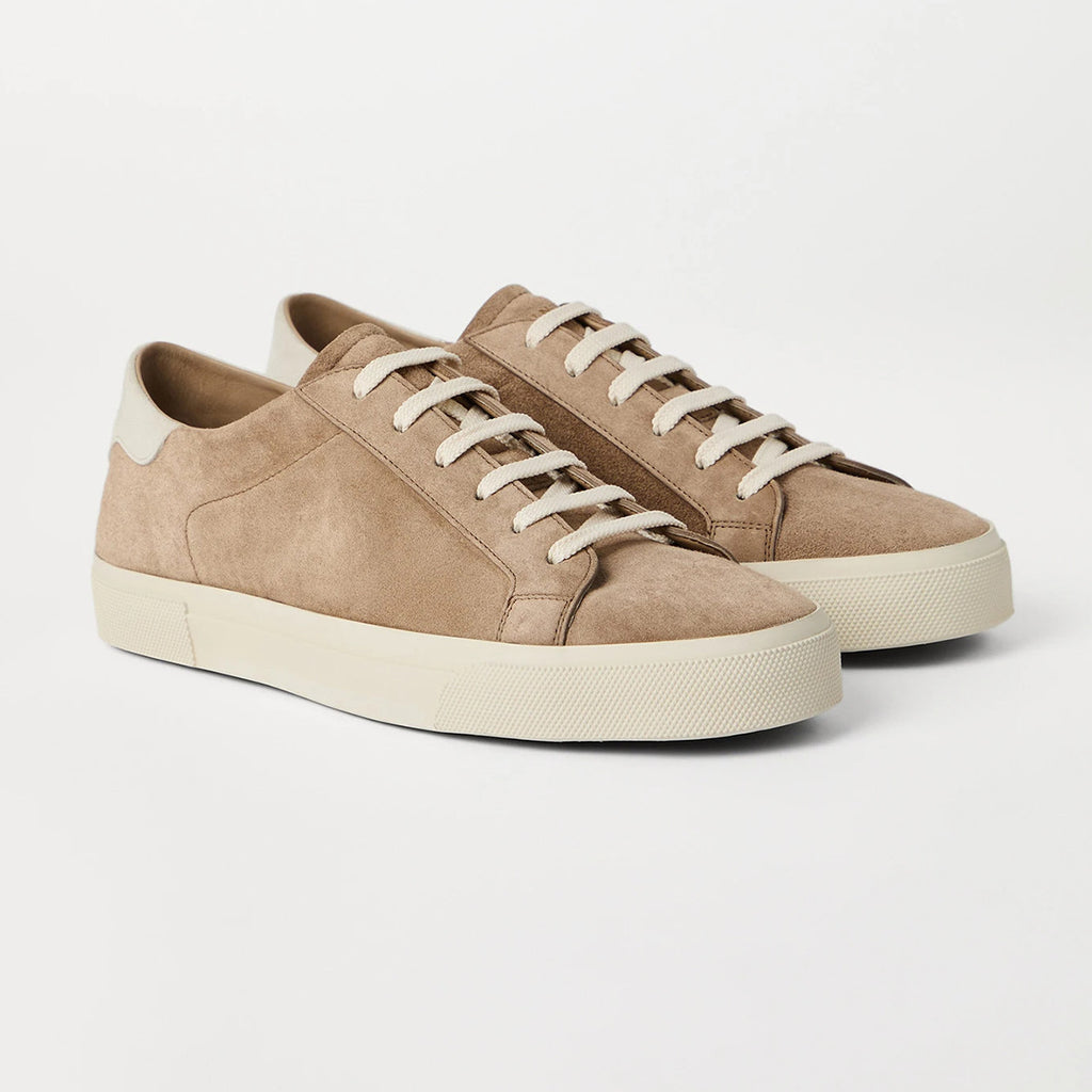 Brunello Cucinelli Men's Spring And Summer Washed Suede Rubber Sole Shoes Fashion Casual Solid Color Flat Sneakers Ngvp #1983